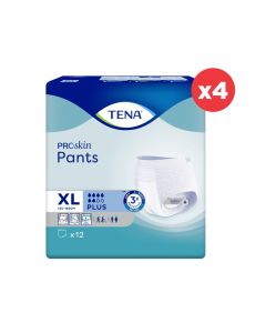 TENA PROskin Pants Plus X-Large 12s x 4
