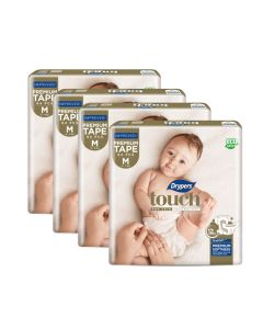 Drypers Touch M 64s x 4 packs (6 - 11kg) 256pcs/box