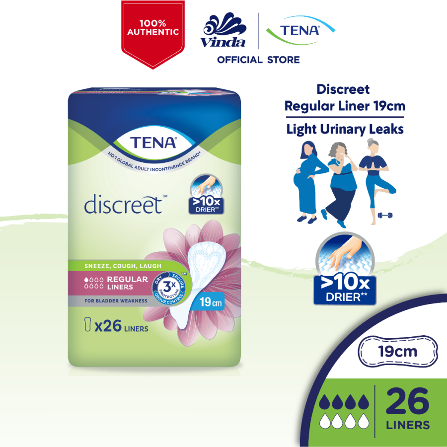 TENA Discreet Regular Liner 19cm (26s)