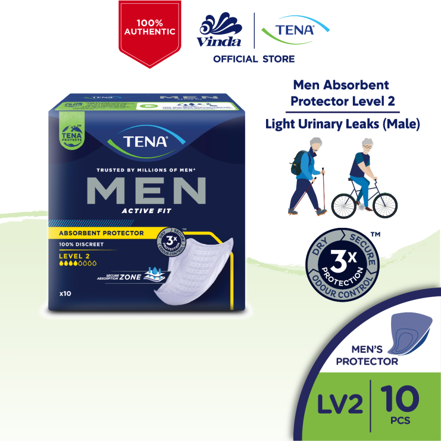 TENA Men Absorbent Protector Level 2 (10s)
