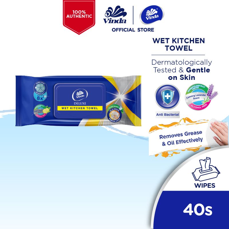 Vinda Deluxe Kitchen Wipes (40s)