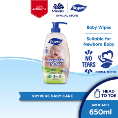 Drypers Baby Head to Toe Avocado (650ml)