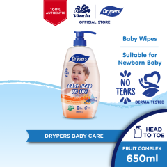 Drypers Baby Head To Toe Fruit Complex (650ml)