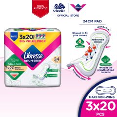 Libresse Daun Sirih Maxi Non Wings 24cm (3x20s)