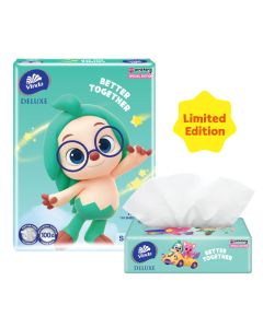 Vinda Deluxe 3PLY Facial Tissue Soft Pack (4x110s) PinkFong Limited Edition