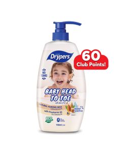 Drypers Baby Head to Toe Almond Milk 700ml