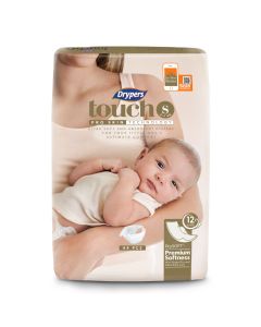 Drypers Touch S 44s x 4 packs (176pcs) 