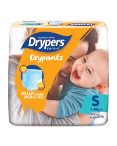 Drypers Drypantz S 66s x 3 packs (198pcs)