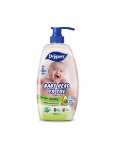 Drypers Baby Head To Toe Avocado 650ml