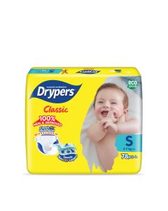 Drypers Classic S 78s x 4 packs (312pcs)