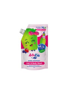 Activkidz By Drypers Hair Body Antibac Moistfoam Refill Pack 400ml - Super Berries