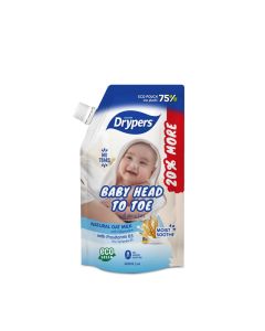 Drypers Baby Head To Toe Oat Milk (500+100ml)