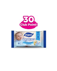 Drypers Baby Wipes Oat Fragrance Free 80s
