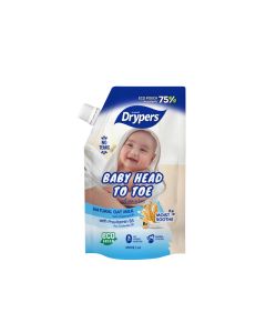 Drypers Baby Head To Toe Oat Milk (2x450ml)