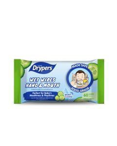 Drypers Baby Wipes Hand & Mouth (2x60s)