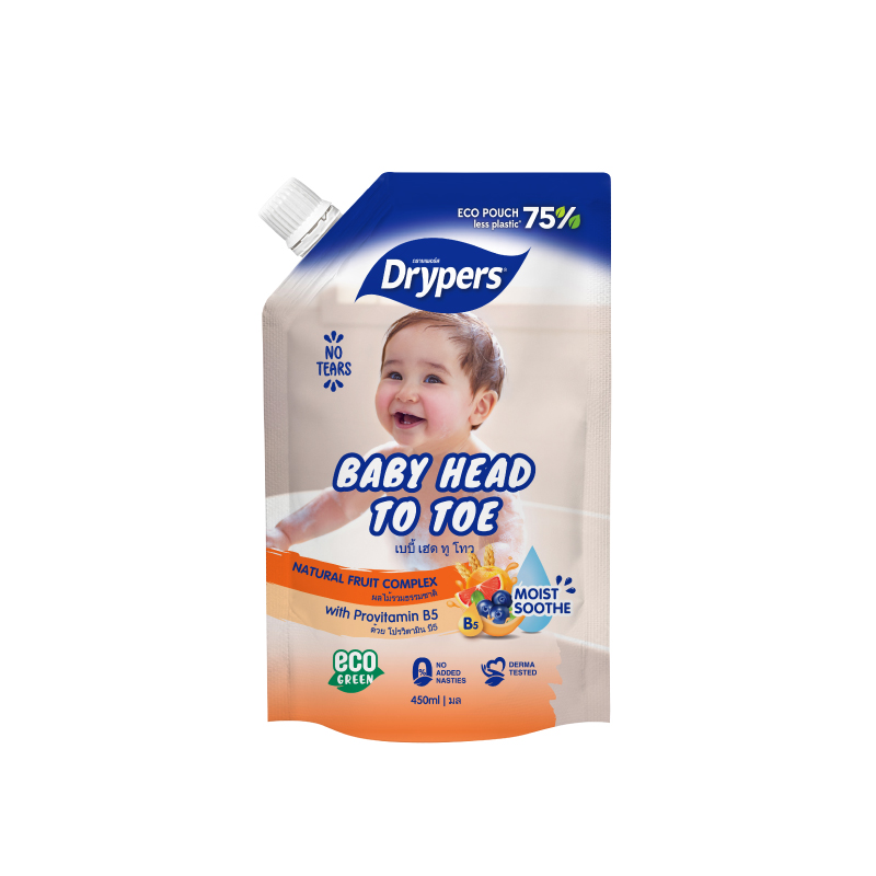 Drypers Baby Head To Toe Fruit Complex 2x450ml