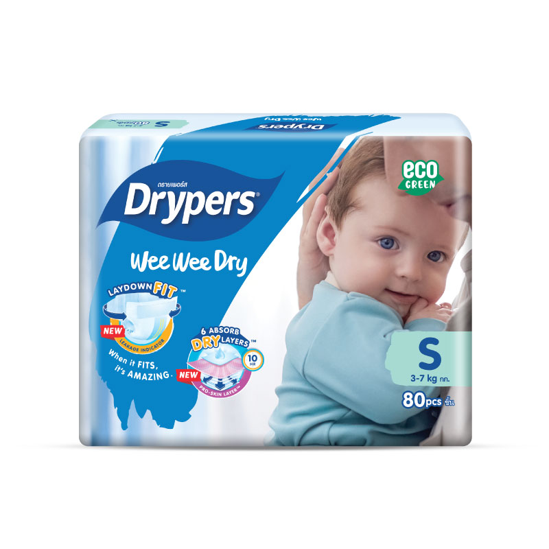 Drypers wee wee dry shop size s